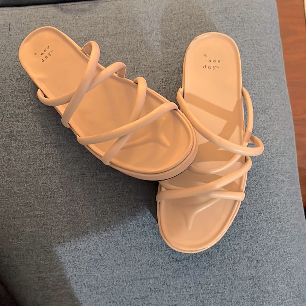 A New day, tan sandal